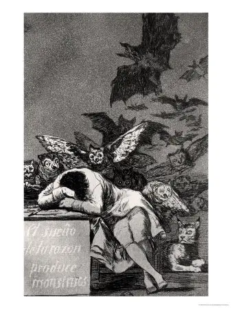Sleep of Reason Produces Monsters Francisco de Goya